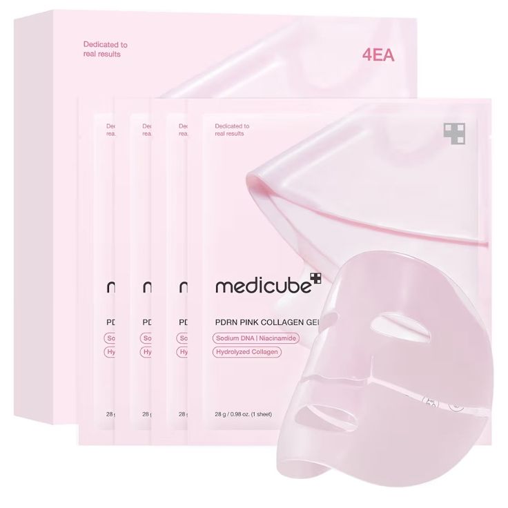 Medicube PDRN Pink Collagen Gel Mask (28g × 4 Sheets)